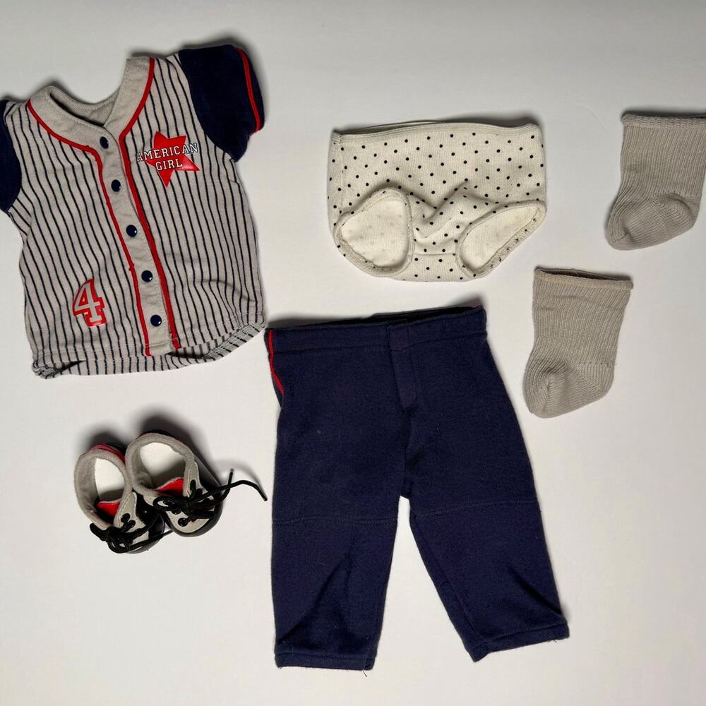 Vintage American Girl / Pleasant Company softball & baseball uniform set